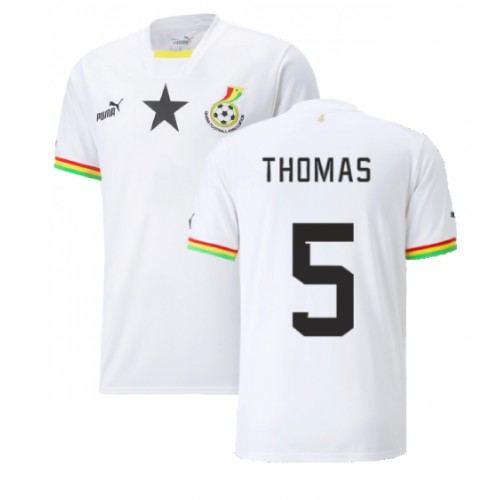 Maillot de foot Ghana Thomas Partey #5 Domicile Monde 2022 Manches Courte